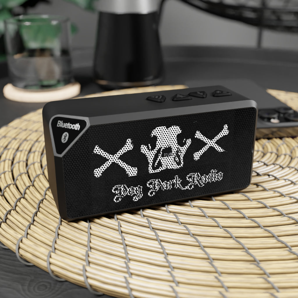 Bluetooth Speaker — 'Dog Park Radio' Skull & Crossbones Tribal Design