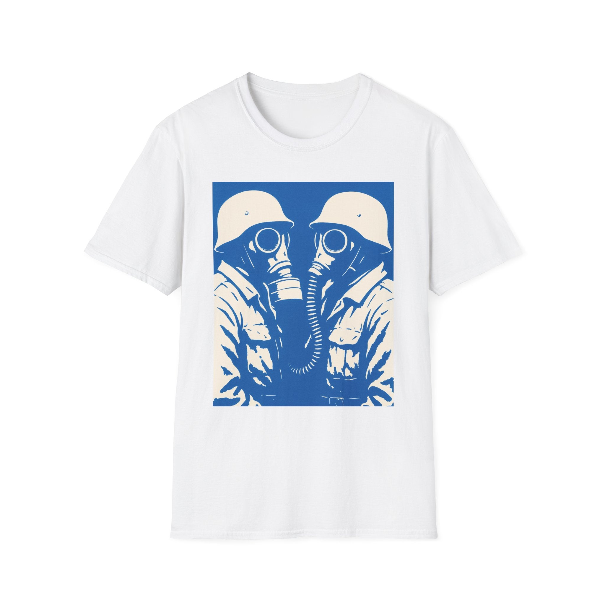 Peace Now Gas Mask T-Shirt — Anti-War Vintage Soldier Graphic Tee