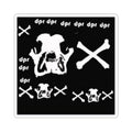 Skull & Crossbones Kiss-Cut Sticker Sheet — Punk Laptop Decals
