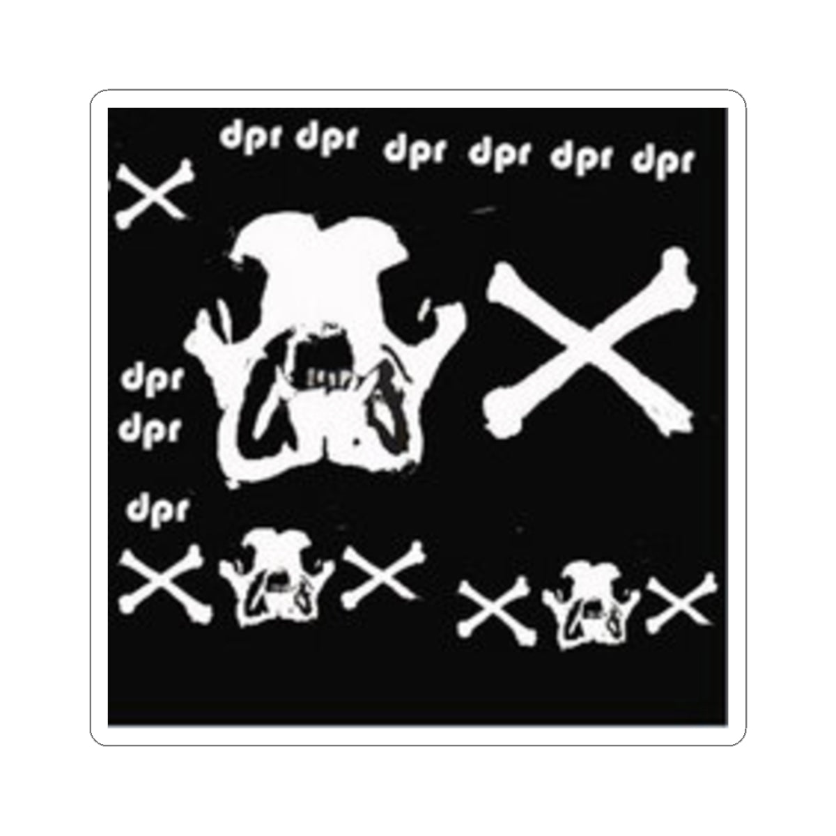 Skull & Crossbones Kiss-Cut Sticker Sheet — Punk Laptop Decals
