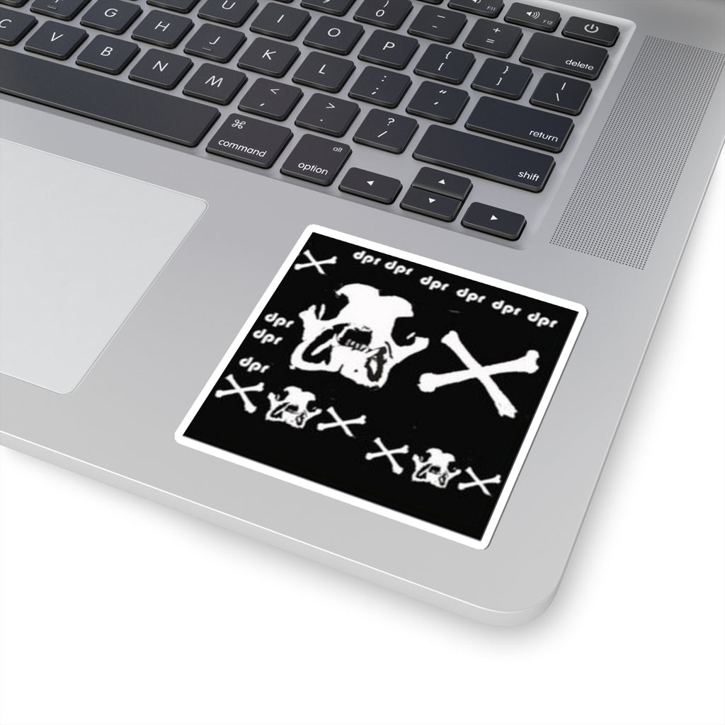 Skull & Crossbones Kiss-Cut Sticker Sheet — Punk Laptop Decals